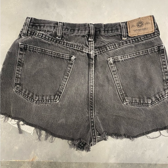Vintage Wrangler Jean Shorts Custom Painted Distressed 34 - Picture 4 of 7